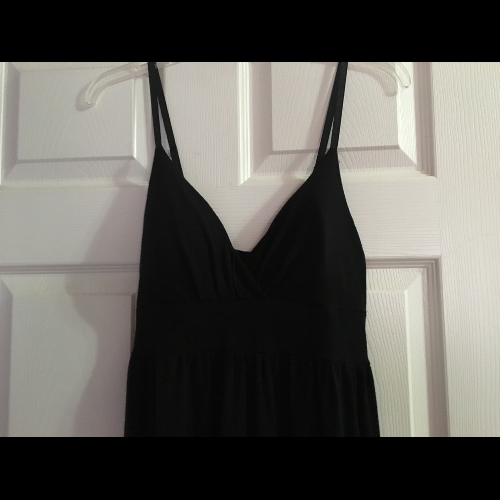 Black long maxi dress